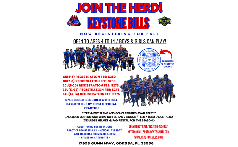 CLICK HERE for: 2024 FALL Football Registration