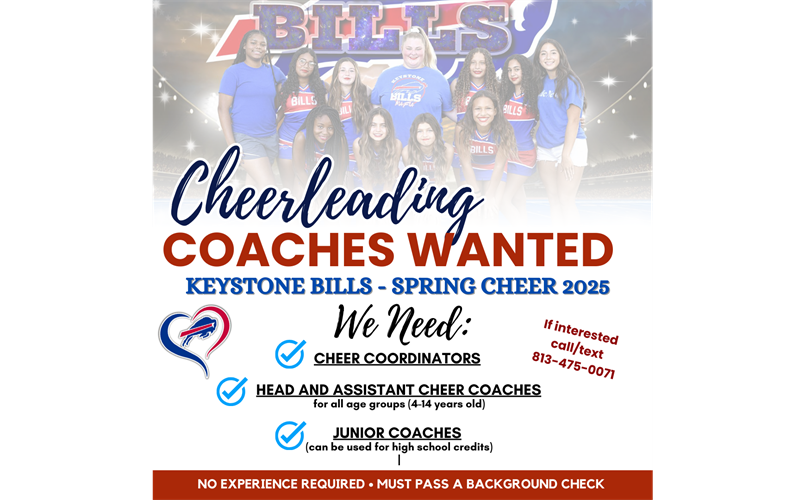 Cheer Coaches Needed!